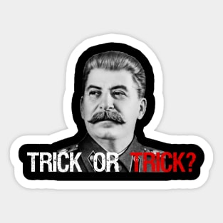 Stalin: Trick Or Trick? Halloween Design. Sticker